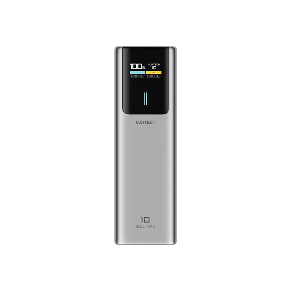 แบตเตอรี่สำรอง CUKTECH PB100P CN.V ความจุ 10000 MAH สีเทา จ่ายไฟรวมสูงสุด 120W_0
